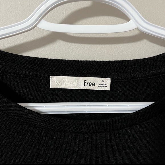 Wilfred Free Black Front Twist Subah Shirt - Picture 7 of 9